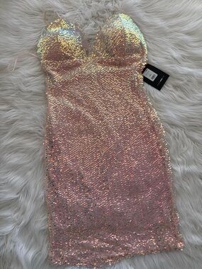 Fashion Nova Sequin Mini Dress Size Small NWT